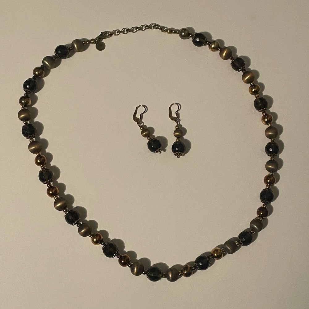 18k BONDED onto 925 sterling silver Veronese set